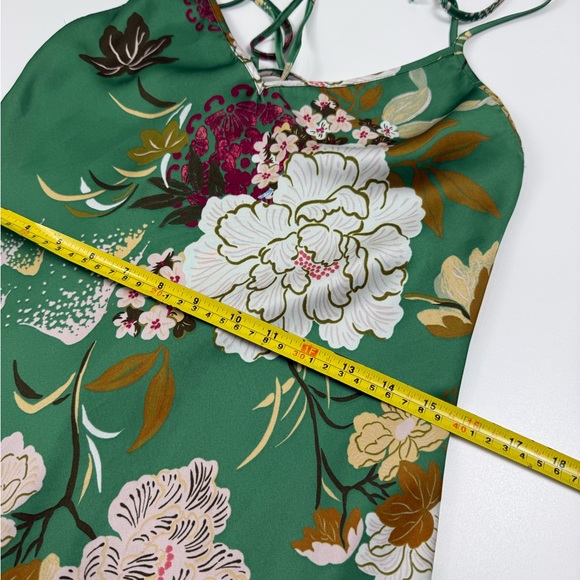 Zara Floral Midi Satin Slip Dress Fairy Bloomcore Blogger Glam Size M - Picture 9 of 12